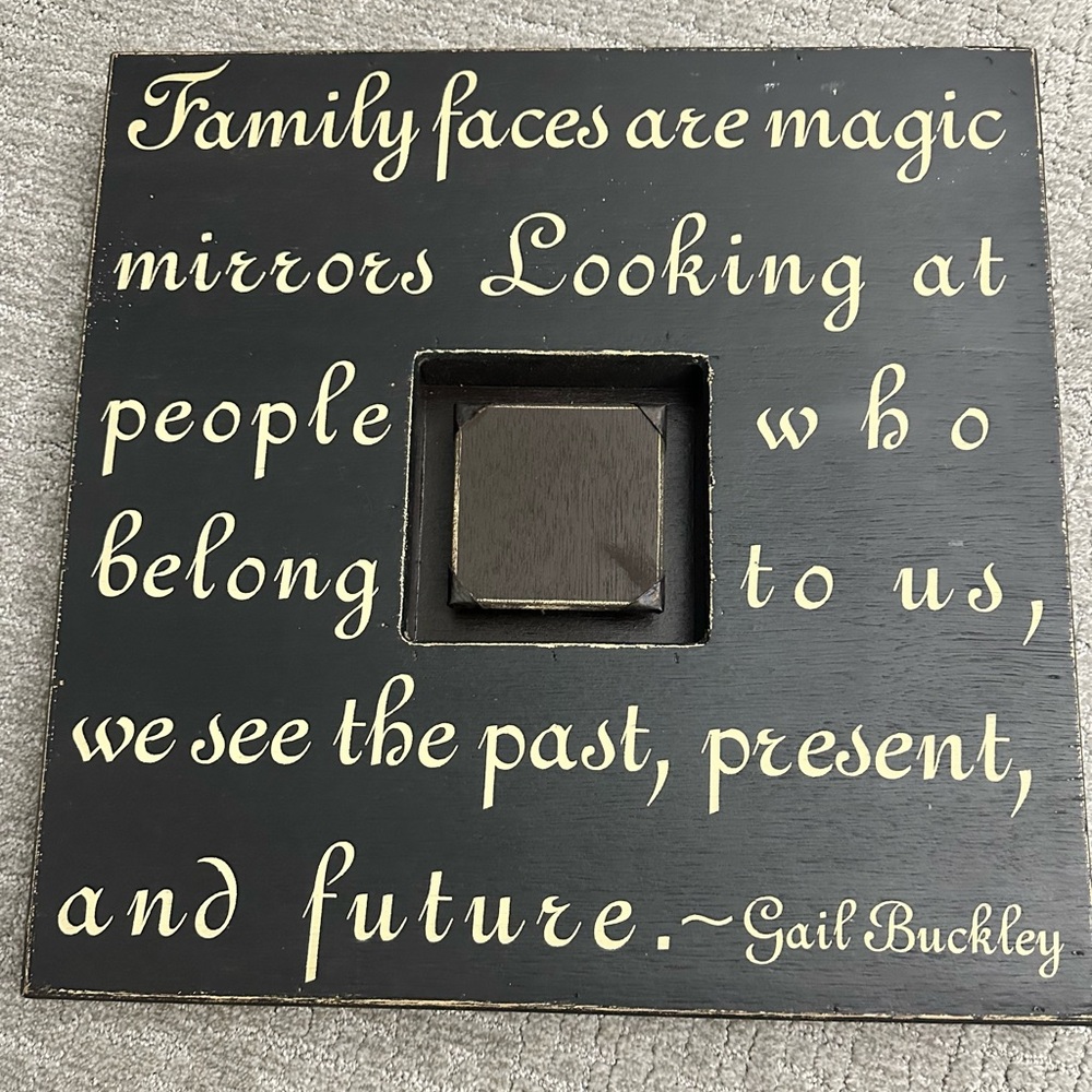 Black and Cream Inspirational Quote Frame